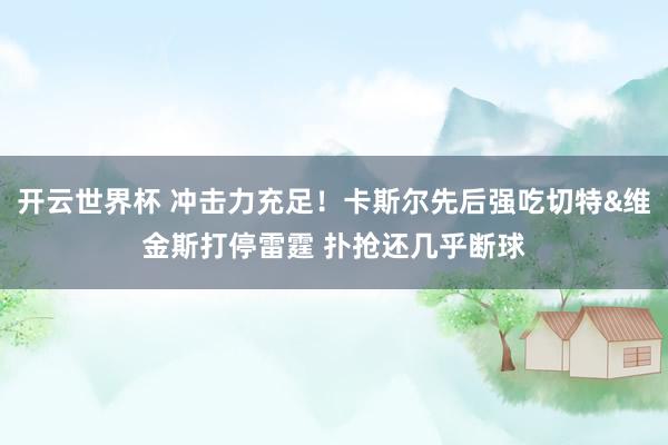 开云世界杯 冲击力充足！卡斯尔先后强吃切特&维金斯打停雷霆 扑抢还几乎断球